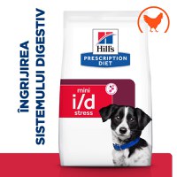 HILL'S Prescription Diet i/d Digestive Care Stress Mini, Pui, dietă veterinară câini, hrană uscată, sensibilități digestive HILL'S Prescription Diet i/d Digestive Care Stress Mini, Pui, dietă veterinară câini, hrană uscată, sistem digestiv, 1kg - 7