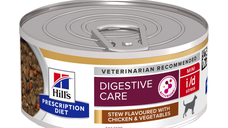 HILL'S Prescription Diet i/d Digestive Care Stress, Pui cu Legume, dietă veterinară câini, conservă hrană umedă, sistem digestiv, (în sos), 156g