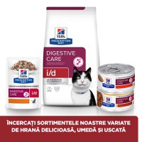 HILL'S Prescription Diet i/d Sensitive Digestive Care, Pui, dietă veterinară pisici, conservă hrană umedă, sistem digestiv, 156g - 2