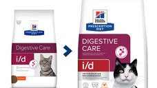 HILL'S Prescription Diet i/d Sensitive Digestive Care, Pui, dietă veterinară pisici, hrană uscată, sensibilități digestive HILL'S Prescription Diet i/d Sensitive Digestive Care, Pui, dietă veterinară pisici, hrană uscată, sistem digestiv, 3kg