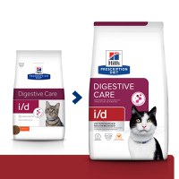 HILL'S Prescription Diet i/d Sensitive Digestive Care, Pui, dietă veterinară pisici, hrană uscată, sensibilități digestive HILL'S Prescription Diet i/d Sensitive Digestive Care, Pui, dietă veterinară pisici, hrană uscată, sistem digestiv, 3kg - 1