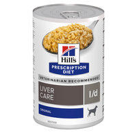 HILL'S Prescription Diet l/d, dietă veterinară câini, conservă hrană umedă, afecțiuni hepatice, 370g - 1