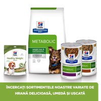 HILL'S Prescription Diet Metabolic, Pui, dietă veterinară câini, conservă hrană umedă, metabolism (obezitate si diabet), (în sos), 370g - 5