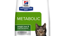 HILL'S Prescription Diet Metabolic, Pui, dietă veterinară pisici, hrană uscată, afecțiuni metabolice (obezitate) HILL'S Prescription Diet Metabolic, Pui, dietă veterinară pisici, hrană uscată, metabolism (obezitate si diabet), 3kg