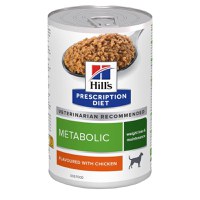 HILL'S Prescription Diet Metabolic, XS-XL, Pui, dietă veterinară, conservă hrană umedă câini, obezitate, (pate), 370g - 1