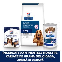 HILL'S Prescription Diet z/d Food Sensitivities, dietă veterinară câini, conservă hrană umedă, piele & blana, sistem digestiv, (în sos), 370g - 3