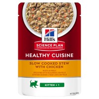 HILL'S Science Plan Healthy Cuisine Kitten, Pui și Tocană de Legume, plic hrană umedă pisici junior, 80g - 1