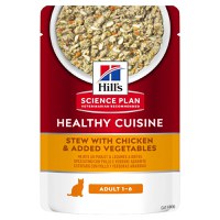 HILL'S Science Plan Healthy Cuisine, Pui și Tocană de Legume, plic hrană umedă pisici, 80g - 1