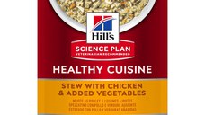 HILL'S Science Plan Healthy Cuisine, Pui și Tocană de Legume, plic hrană umedă pisici, 80g