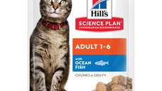 HILL'S Science Plan, Pește Oceanic, plic hrană umedă pisici, 85g