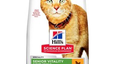 HILL'S SCIENCE PLAN Senior Vitality 7+, Pui, hrană uscată pisici senior, 1.5kg