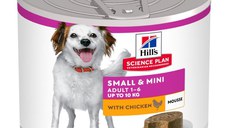 HILL'S Science Plan Small & Mini Adult, XS-S, Pui, conservă hrană umedă câini, (mousse), 200g