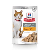 Hill's SP Feline Adult Sterilised Plic Pui, 85 g - 1