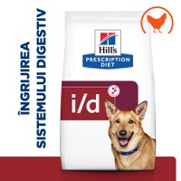 HILL'Sss Prescription Diet i/d Digestive Care, Pui, dietă veterinară câini, hrană uscată, sensibilități digestive HILL'S Prescription Diet i/d Digestive Care, Pui, dietă veterinară câini, hrană uscată, sistem digestiv, 1.5kg - 10