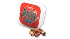 HUPPLE Softy Crazy Mix, Pui, Curcan și Somon, cutie recompense pisici, 80g