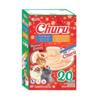 INABA Churu Holiday Edition Box, Pui și Ton, cutie recompense fără cereale pisici, (piure), 280g - 1