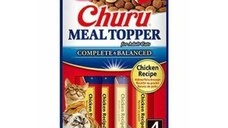 INABA Churu Meal Topper, Ton și Scoici, plic, tub recompense fără cereale pisici, (piure), 56g