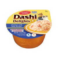 INABA Ciao Dashi, Pui și Ton, bol hrană umedă fără cereale pisici, (în sos), 70g - 1