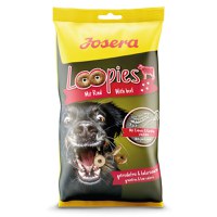 JOSERA Loopies, XS-XL, Vită, punguță recompense fără cereale câini, 150g - 1