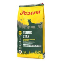 JOSERA Youngstar, XS-XL, Pasăre, hrană uscată fără cereale câini junior, sistem digestiv, 12.5kg - 1