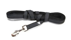 JULIUS-K9 Color & Gray, lesă antiderapantă cu mâner câini, textil, bandă JULIUS-K9 Color & Gray, lesă antiderapantă cu mâner câini, 50kg, textil, bandă, 14mm x 10m, negru