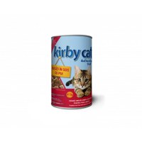 KIRBY CAT, Pui, conservă hrană umedă pisici, (în sos), 415g - 1