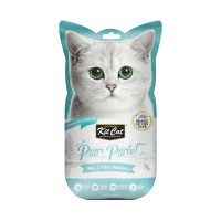 KIT CAT Purr Puree Hairball, Ton, plic, punguță recompense fără cereale pisici, limitarea ghemurilor de blană, (piure), 15g x 4buc - 1