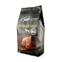 KUDO Adult All Breeds, XS-XL, Pui și Legume, hrană uscată conținut redus cereale câini, presată la rece, 12kg - 2