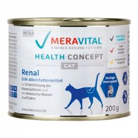 MERA Vital Renal, Pasăre, dietă veterinară, conservă hrană umedă pisici, sistem renal, (pate), 200g - 1