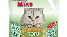 MIAU MIAU, Aloe Vera, așternut igienic pisici, peleți, tofu, aglomerant, ecologic, biodegradabil, 6l