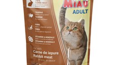 MIAU MIAU, Iepure, plic hrană umedă pisici, (în sos), 100g