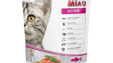 MIAU MIAU Kitten, Somon, hrană uscată pisici junior junior, 800g