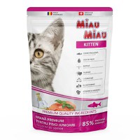 MIAU MIAU Kitten, Somon, hrană uscată pisici junior junior, 800g - 1