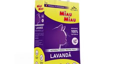 MIAU MIAU, Lavanda, așternut igienic pisici, granule, bentonită, aglomerant, neutralizare mirosuri, 5kg