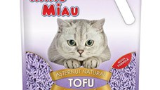 MIAU MIAU, Lavanda, așternut igienic pisici, peleți, tofu, aglomerant, ecologic, biodegradabil, 6l