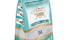 MIAU MIAU Pure Pure, săpun Marsilia, așternut igienic pisici, granule, bentonită, aglomerant, neutralizare mirosuri, 5l