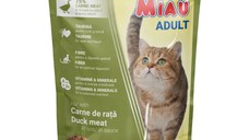 MIAU MIAU, Rață, plic hrană umedă pisici, (în sos), 100g