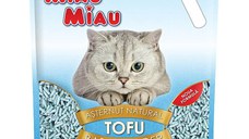 MIAU MIAU, Talc, așternut igienic pisici, peleți, tofu, aglomerant, ecologic, biodegradabil, 6l