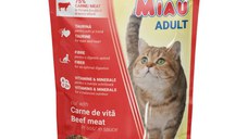 MIAU MIAU, Vită, plic hrană umedă pisici, (în sos), 100g