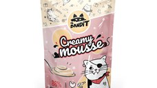 MR BANDIT Creamy Mousse, Pui și Creveți, punguță, recompense pisici, (topping) MR BANDIT Creamy Mousse, Pui și Creveți, punguță, plic recompense pisici, (topping), 60g