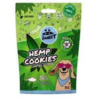 MR BANDIT Hemp Cookies, XS-XL, Pește, punguță recompense fără cereale câini, 75g - 1