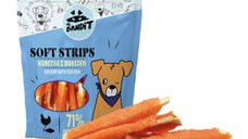 MR BANDIT Soft Strips, XS-XL, Pui și Cod, punguță recompense fără cereale câini, 500g