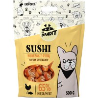 MR BANDIT Sushi, XS-XL, Pui și Pește, punguță recompense câini, 80g - 1