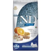 N&D Ocean Adult Mini, XS-S, Cod și Protocală, hrană uscată fără cereale câini, 7kg - 1