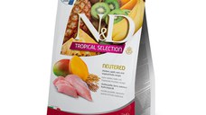 N&D Tropical Selection Neutered, Pui, hrană uscată conținut redus cereale pisici sterilizate, 300g