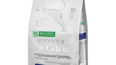 NATURES PROTECTION Superior Care Hypoallergenic, Somon, hrană uscată fără cereale câini, afecțiuni digestive și dermatologice, 10kg