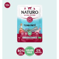 NATURO, Ton, plic hrană umedă fără cereale pisici, (pate), 85g - 1