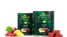 NUEVO Miel și Cartof, XS-XL, conservă hrană umedă fără cereale câini, (pate), 400g