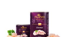 NUEVO, Pui, conservă hrană umedă fără cereale pisici, (pate), 400g