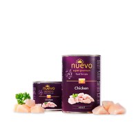 NUEVO, Pui, conservă hrană umedă fără cereale pisici, (pate), 400g - 1